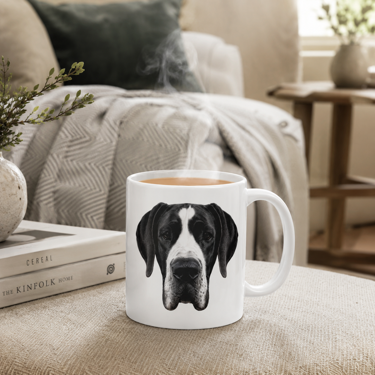 Mantle Great Dane Coffee Mug, Perfect Gift for Great Dane Dog Lovers