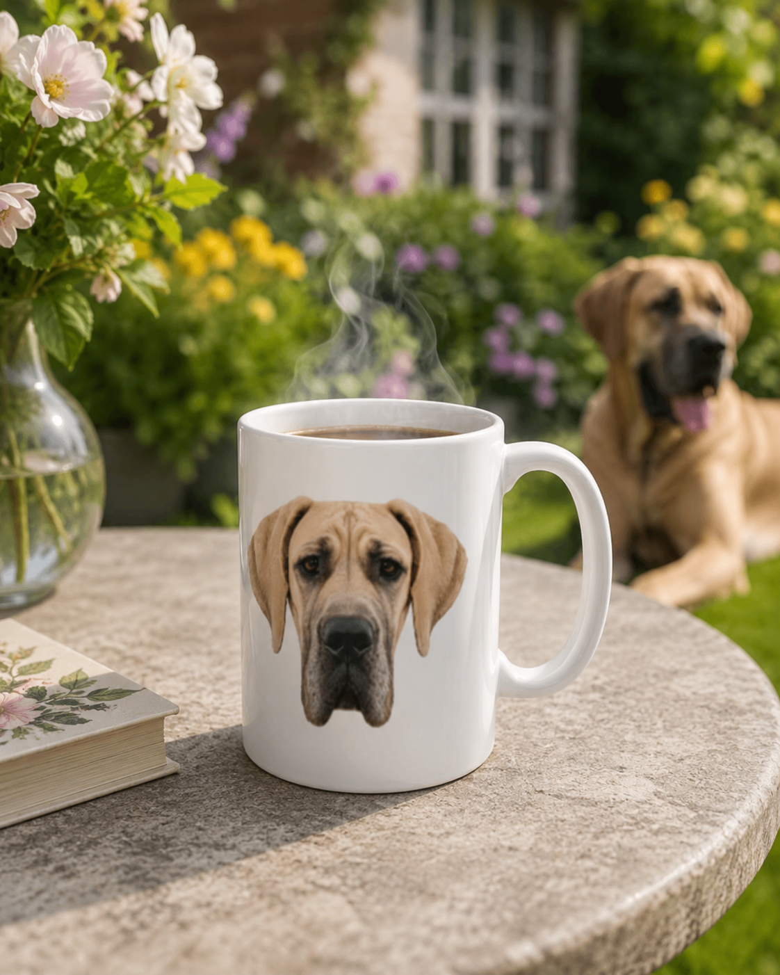 Fawn Great Dane Mug, Dog Lover Gift