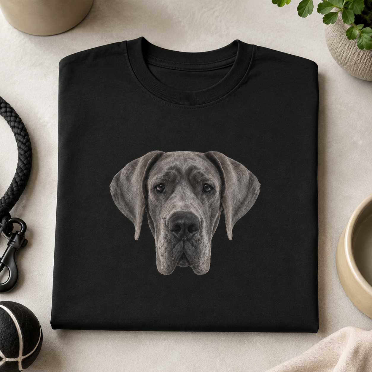 Blue Great Dane T Shirt, Dog Lover Gift, Gift for Dog Mum or Dad