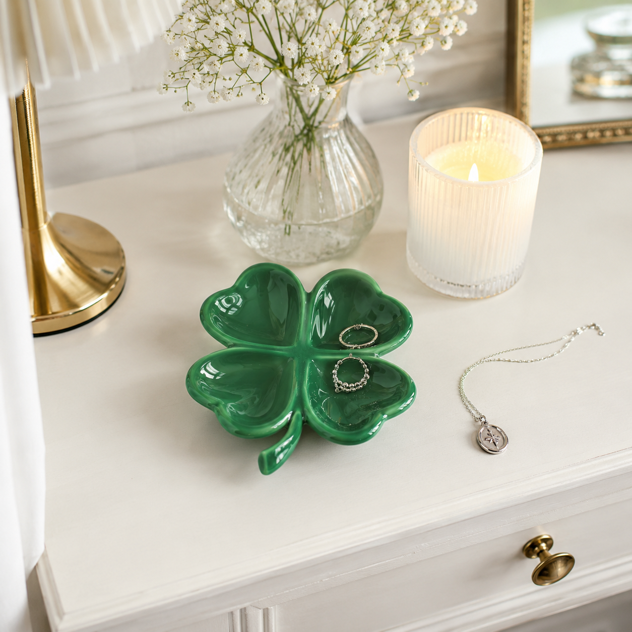 Four-Leaf Clover Trinket Tray