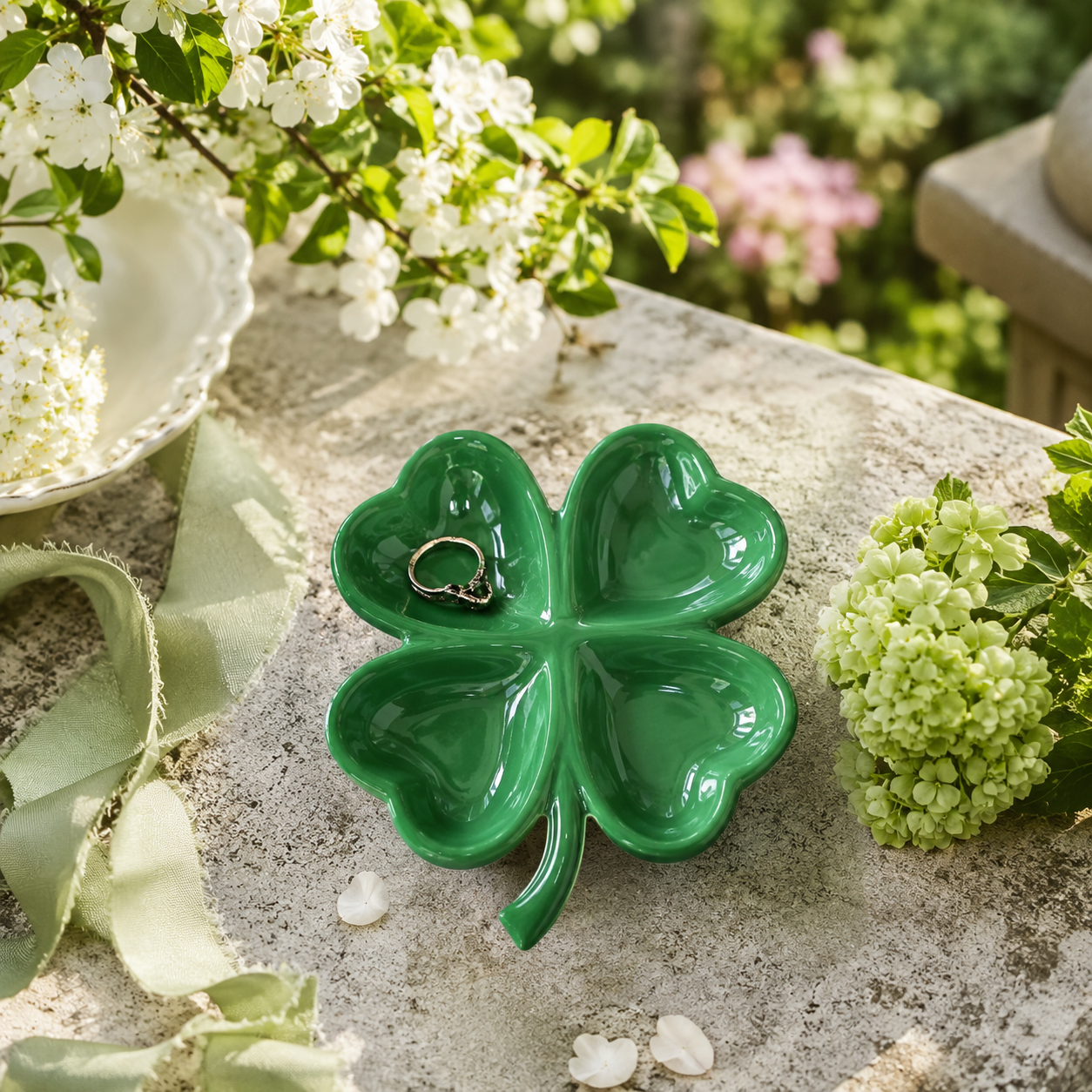 Four-Leaf Clover Trinket Tray