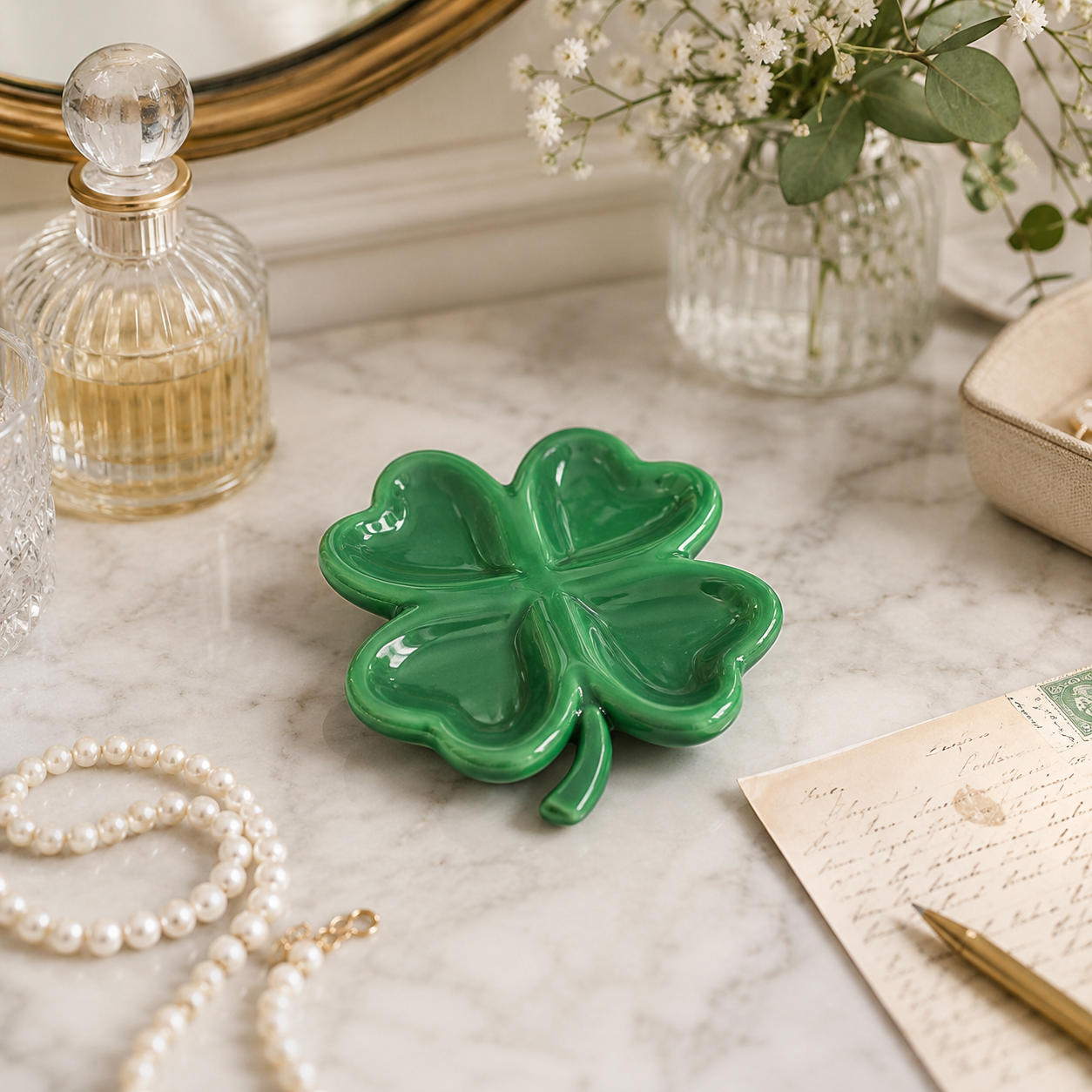 Four-Leaf Clover Trinket Tray