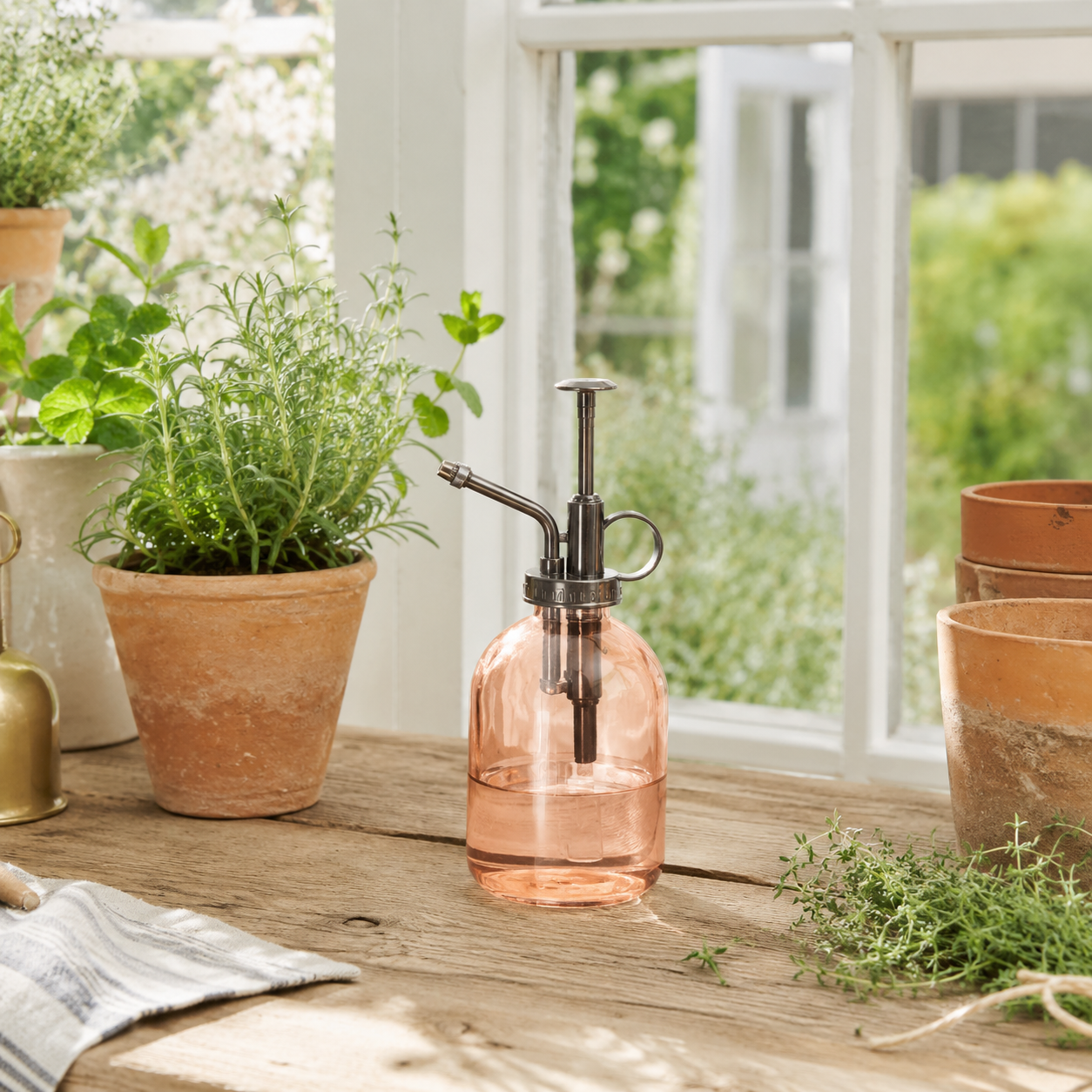 Pink Minimalist Glass Plant Mister