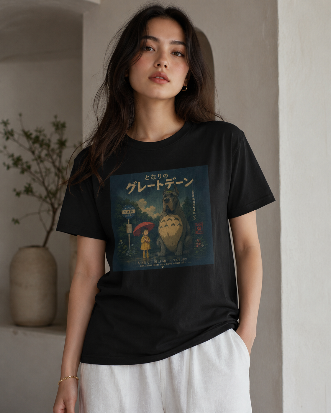 Japanese-Inspired Great Dane T-Shirt – Loyal Heart Dog Lover Tee