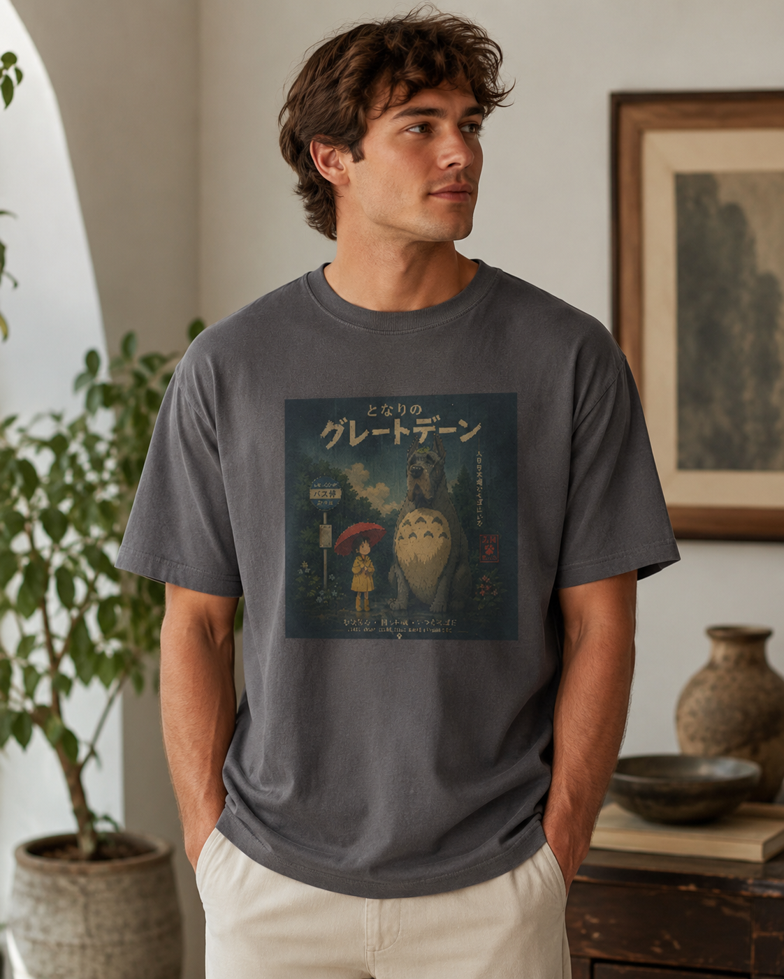 Japanese-Inspired Great Dane T-Shirt – Loyal Heart Dog Lover Tee