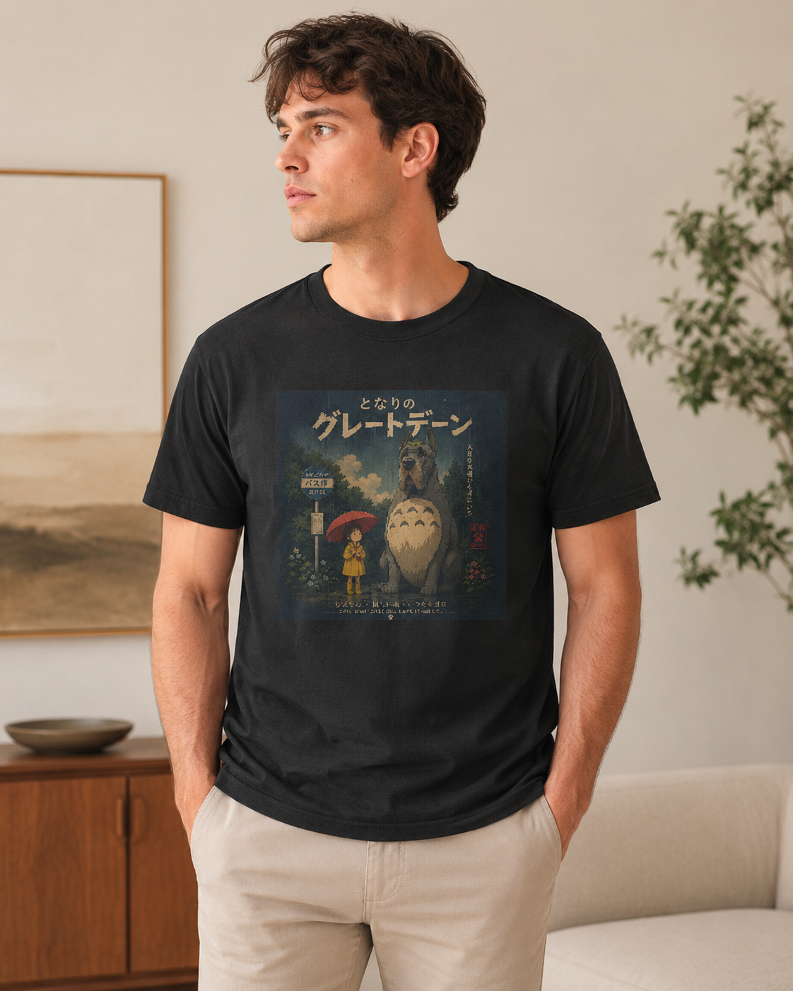 Japanese-Inspired Great Dane T-Shirt – Loyal Heart Dog Lover Tee