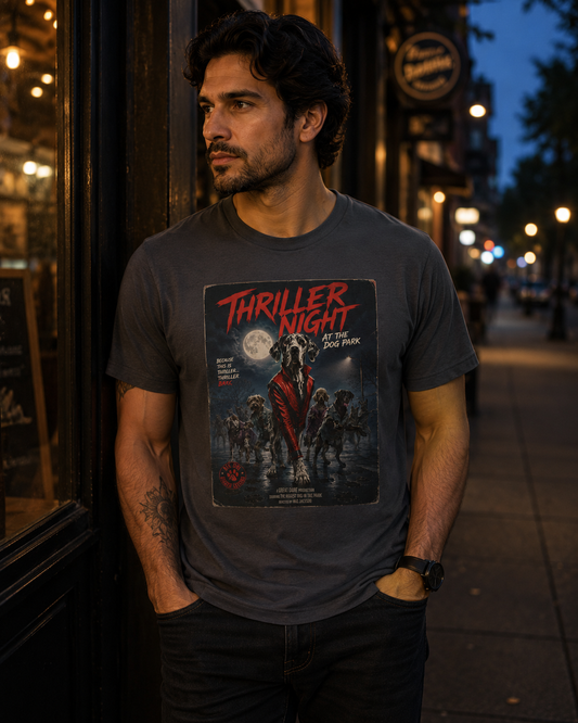 Thriller Night At The Dog Park Great Dane Movie Parody T Shirt