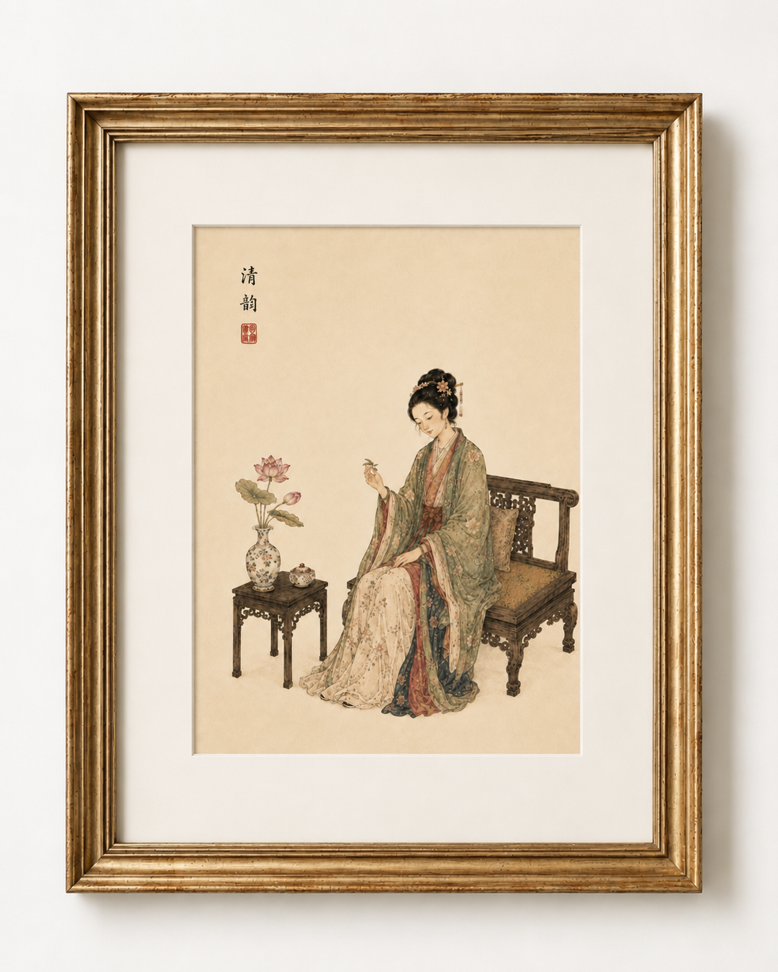 Japanese Wall Art – Lotus Flower
