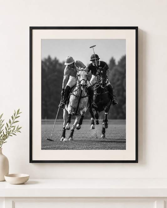 Polo at Full Gallop III — Mounted Art Print