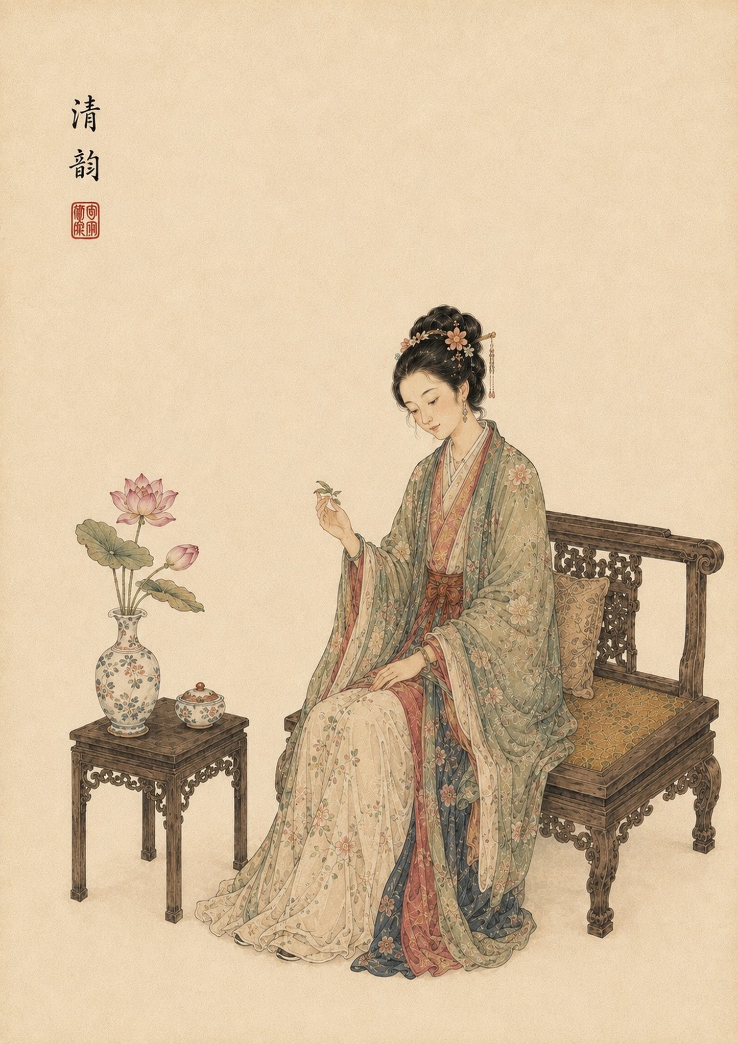 Japanese Fine Art – Lotus Flower