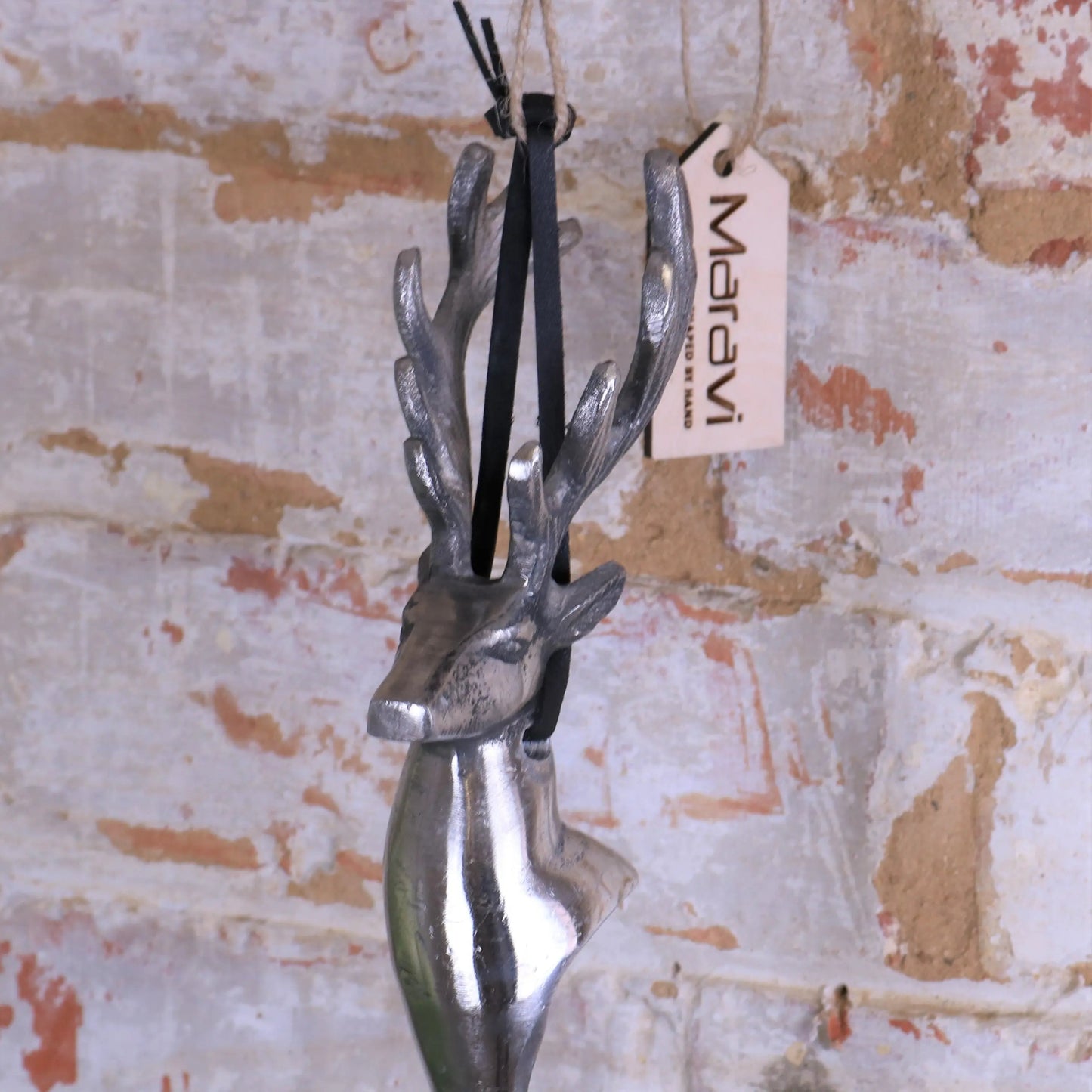 Khosa Animal Head Antique Style Metal Shoe Horn