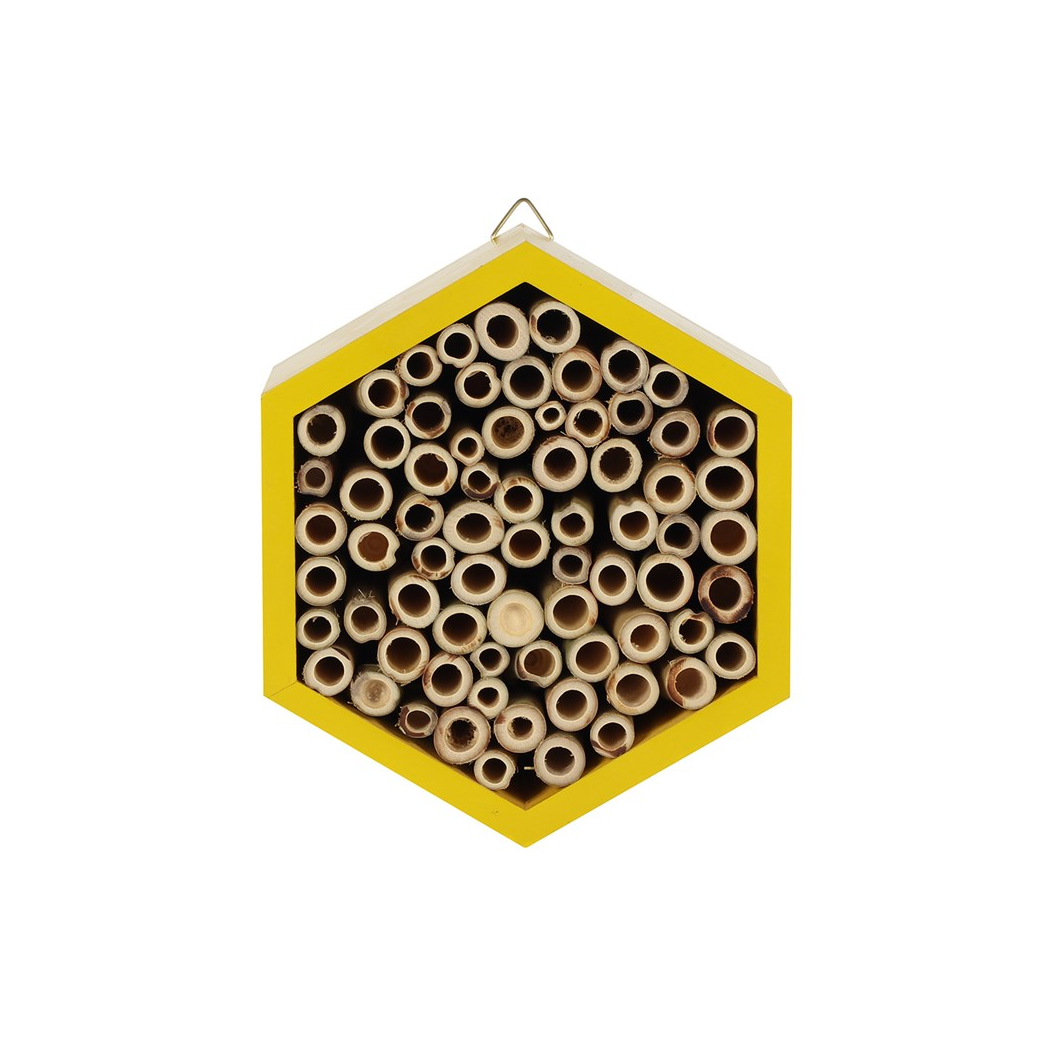 Bee Hotel | Wooden Garden Bee House for Pollinators