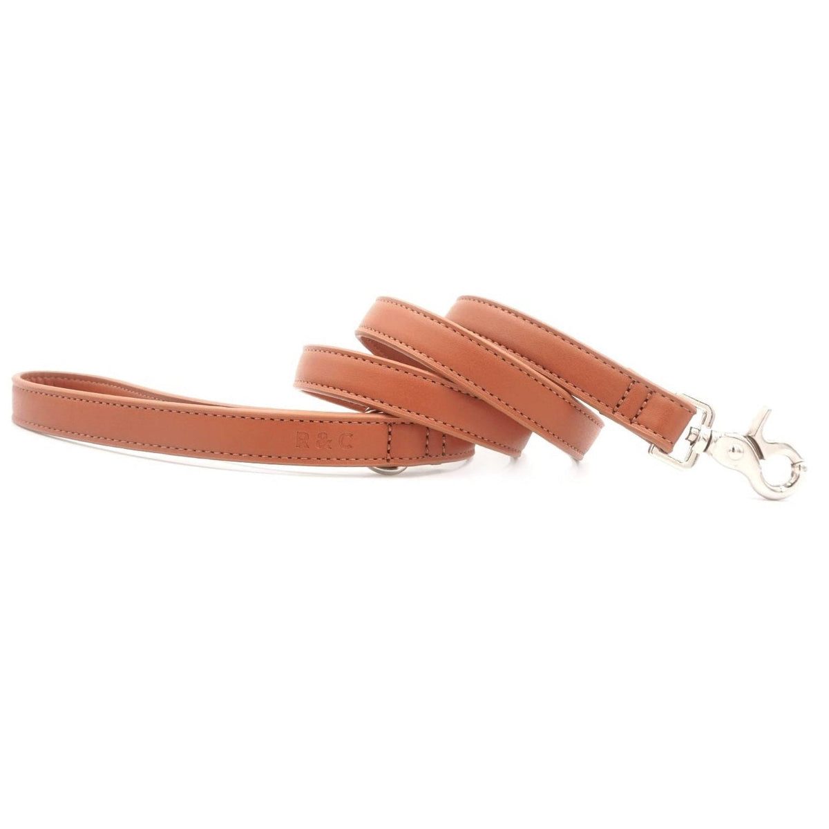 Brown leather dog lead