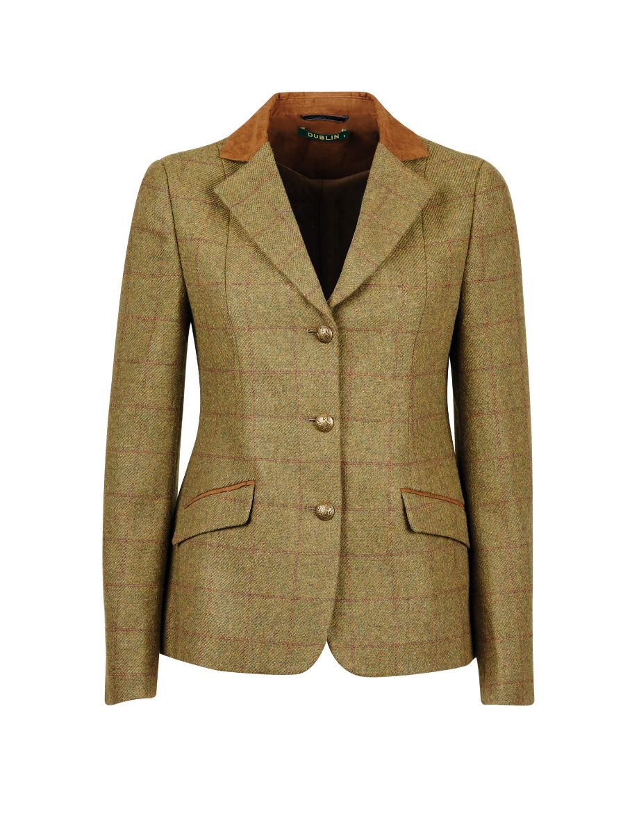 Dublin Albany Tweed Tailored Riding Jacket – Brown – product view 1