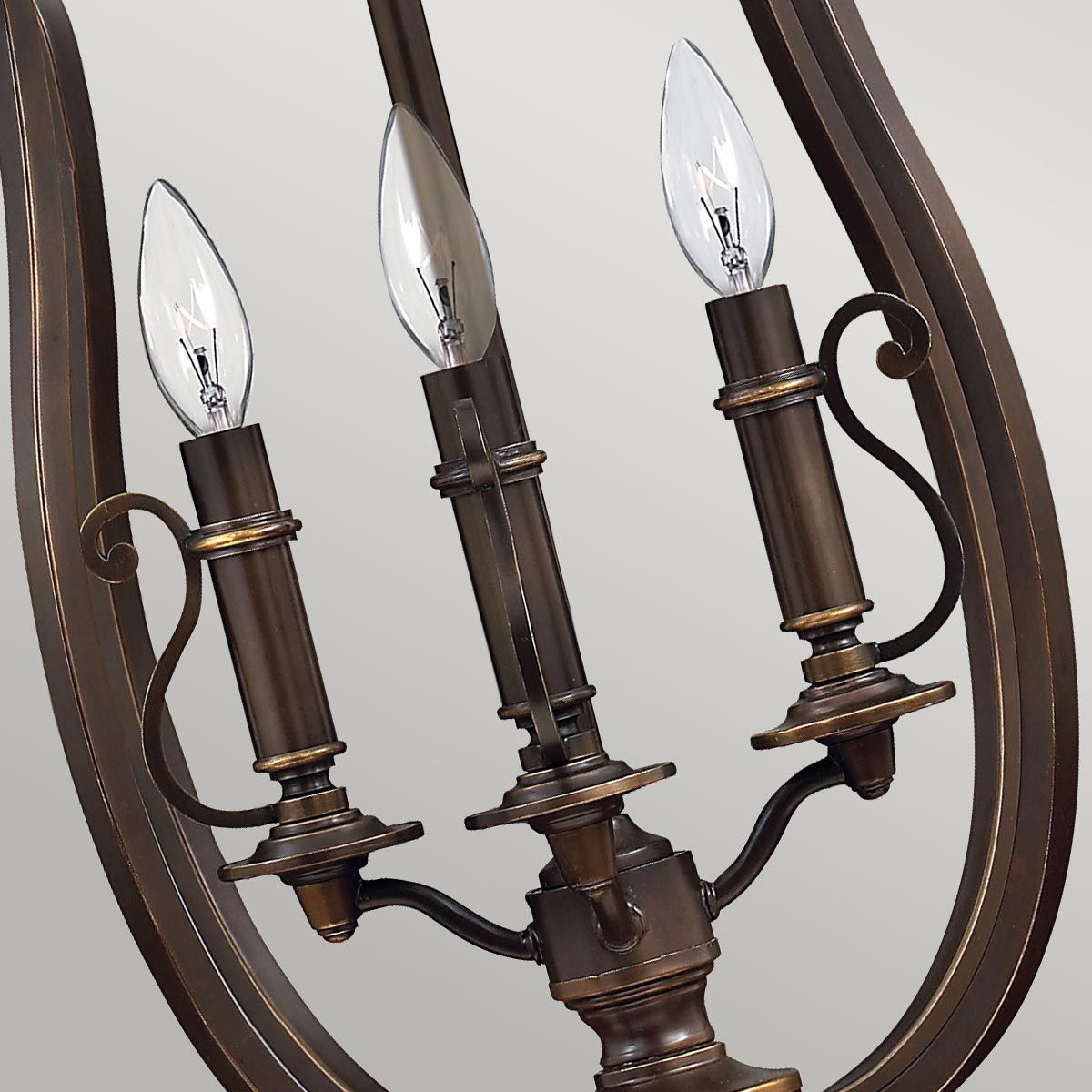 Plymouth 4-Light Olde Bronze Chandelier