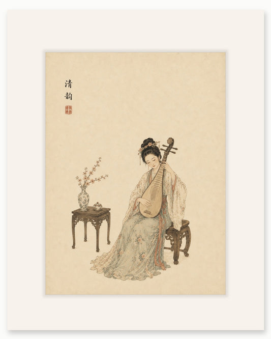 Japanese Fine Art – The Lute Player