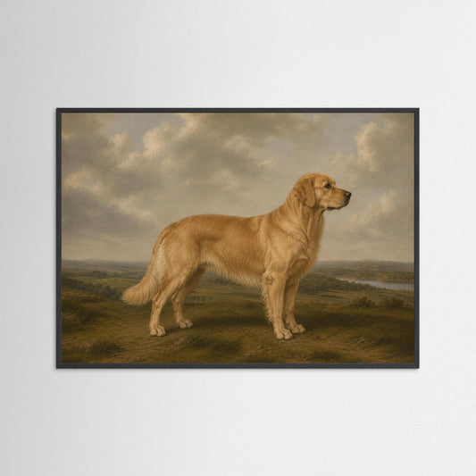 Golden Retriever  in the British Countryside Framed Wall Art  - Copy - Copy - Copy - Copy - Copy - Copy