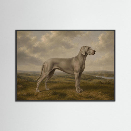 Weimaraner in the British Countryside Framed Wall Art  - Copy - Copy - Copy - Copy - Copy - Copy
