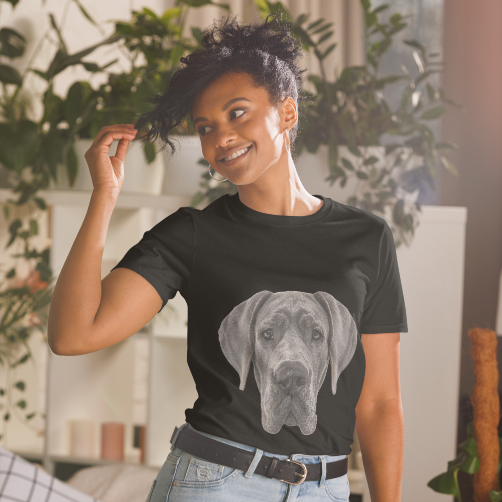 Blue Great Dane T Shirt, Dog Lover Gift, Gift for Dog Mum or Dad