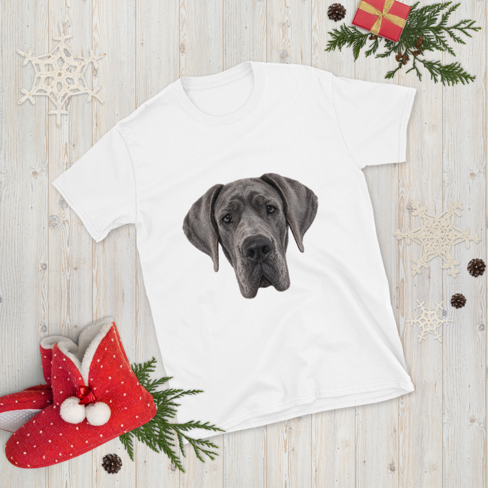 Blue Great Dane T Shirt, Dog Lover Gift, Gift for Dog Mum or Dad