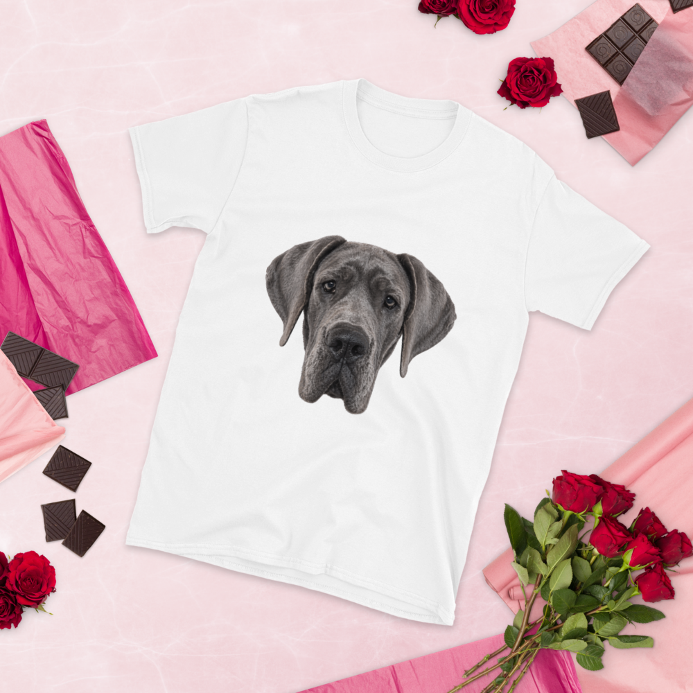 Blue Great Dane T Shirt, Dog Lover Gift, Gift for Dog Mum or Dad
